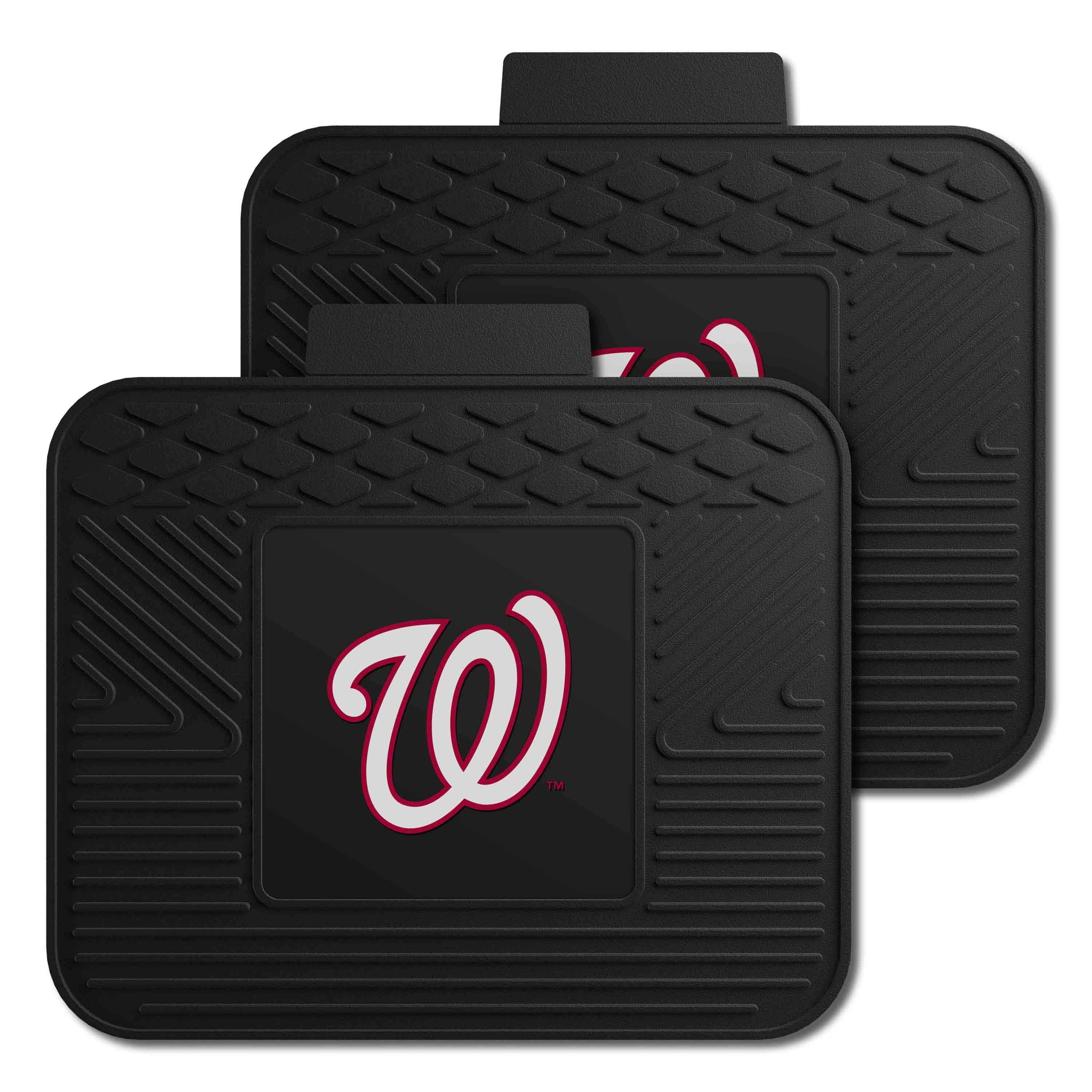 Washington Nationals Back Seat Car Utility Mats - 2 Piece Set