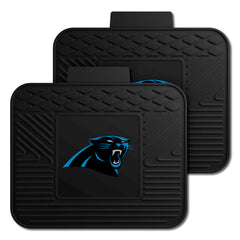 Carolina Panthers Back Seat Car Utility Mats - 2 Piece Set - Carolina Panthers