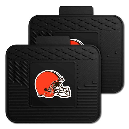 Cleveland Browns Back Seat Car Utility Mats - 2 Piece Set