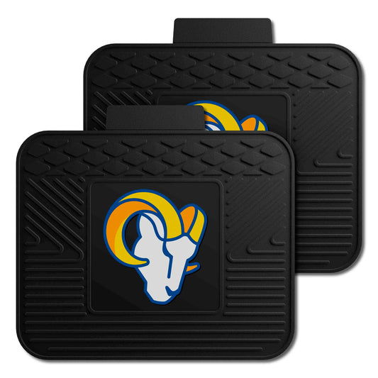 Los Angeles Rams Back Seat Car Utility Mats - 2 Piece Set