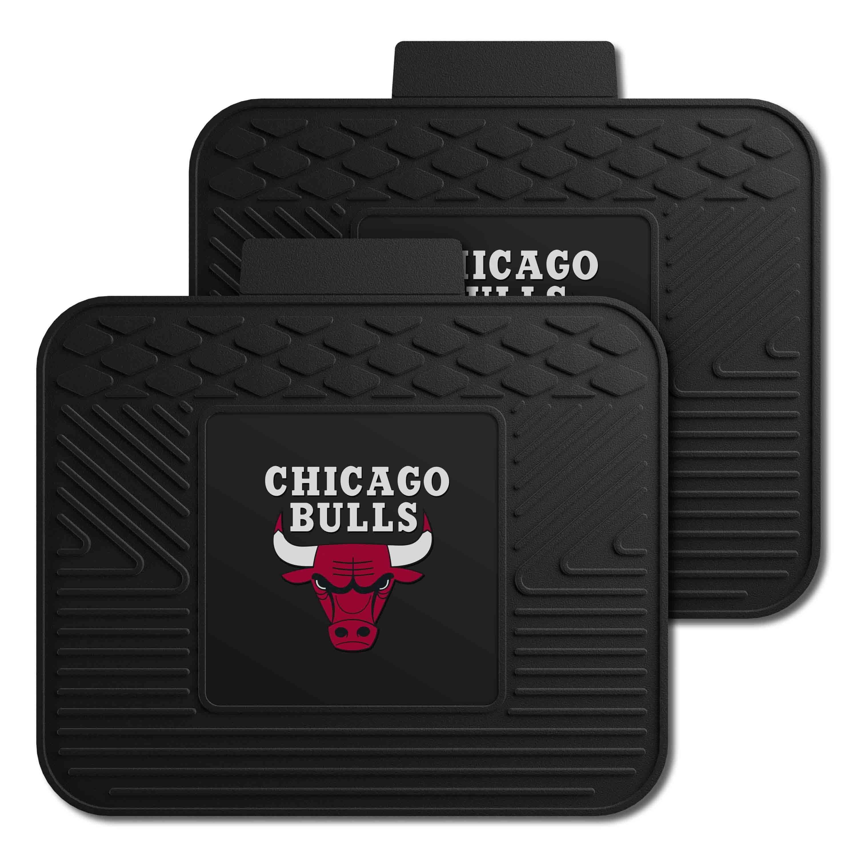 Chicago Bulls Back Seat Car Utility Mats - 2 Piece Set - Chicago Bulls