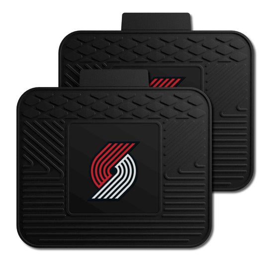 Portland Trail Blazers Back Seat Car Utility Mats - 2 Piece Set