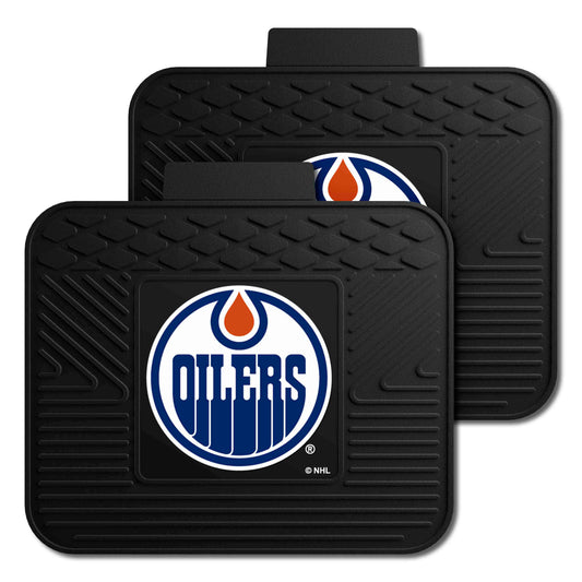 Edmonton Oilers Oilers Back Seat Car Utility Mats - 2 Piece Set - Edmonton Oilers