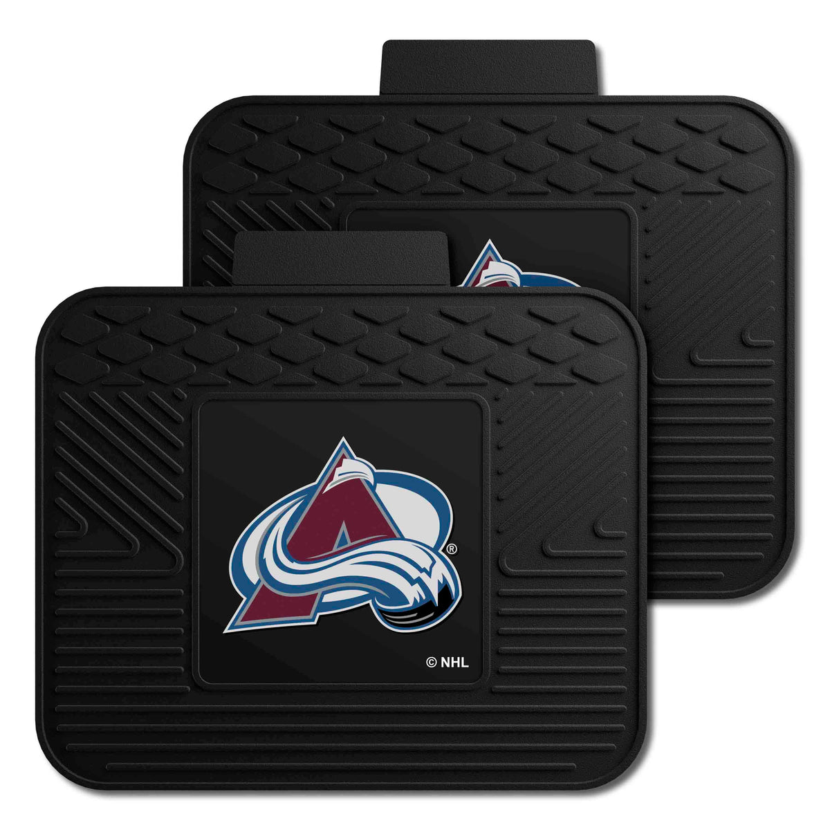 Colorado Avalanche Back Seat Car Utility Mats - 2 Piece Set - Colorado Avalanche