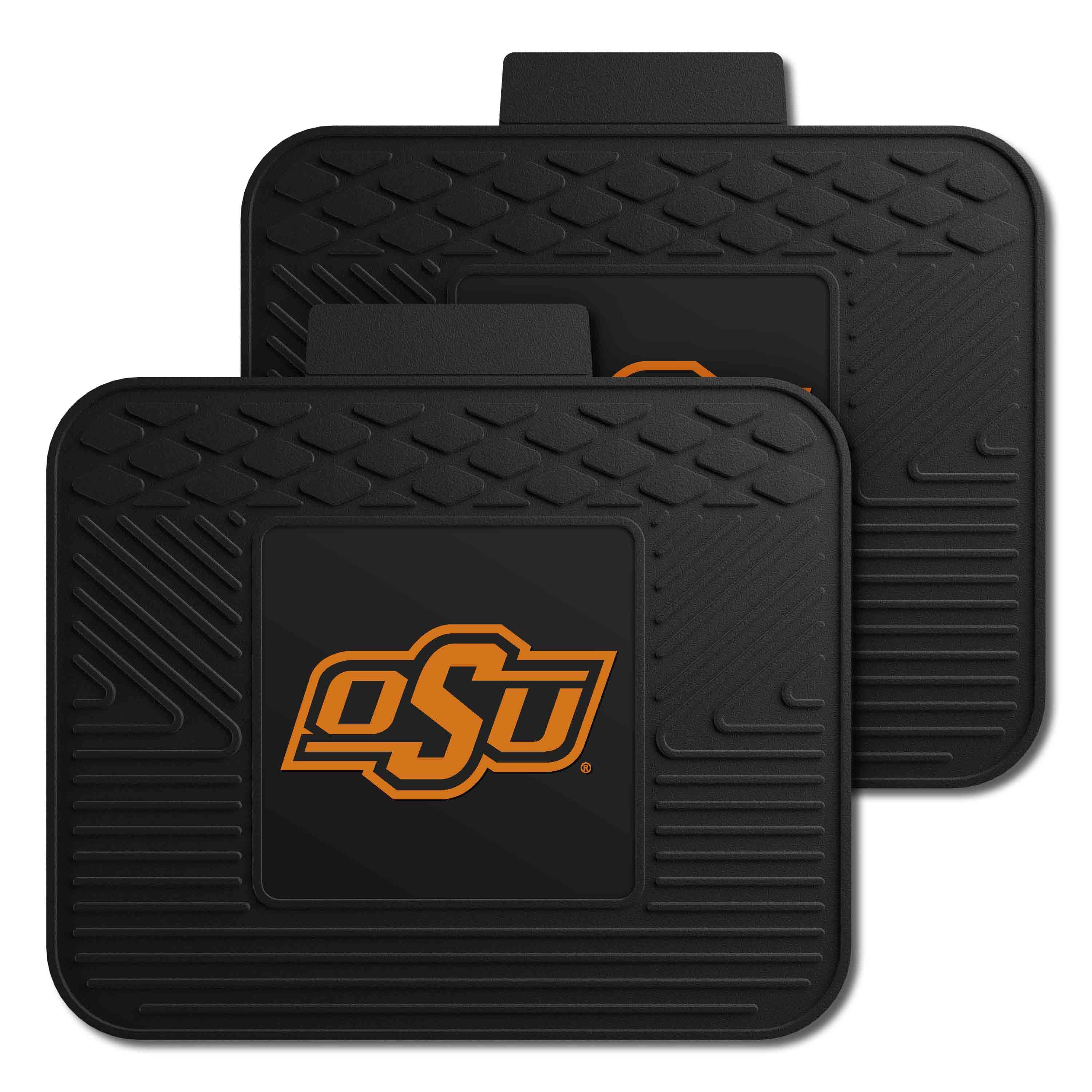 Oklahoma State Cowboys Back Seat Car Utility Mats - 2 Piece Set