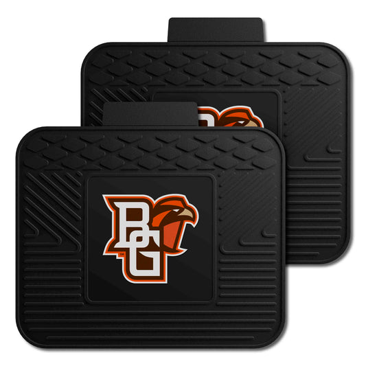 Bowling Green Falcons Back Seat Car Utility Mats - 2 Piece Set - Bowling Green