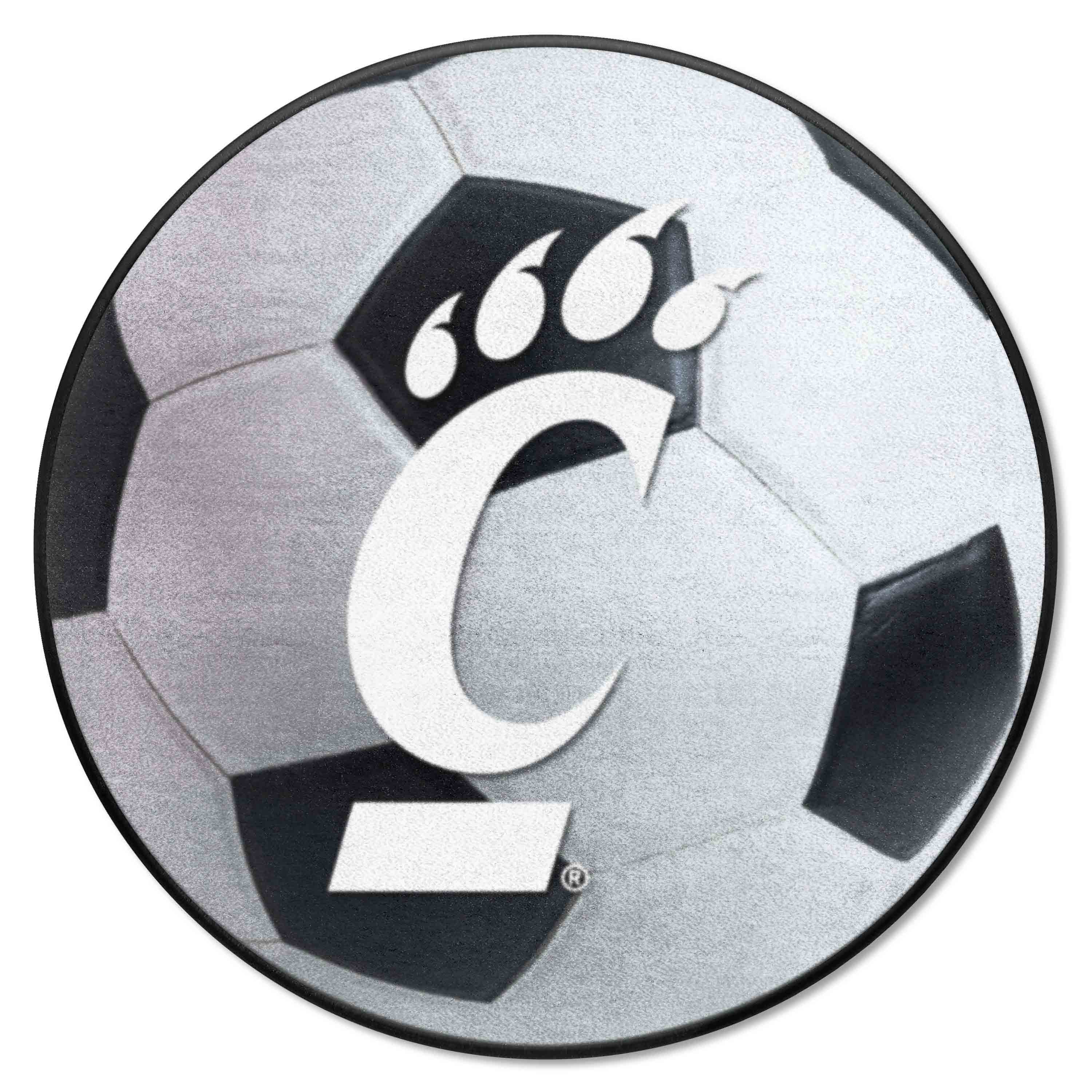 Cincinnati Bearcats Soccer Ball Rug - 27in. Diameter