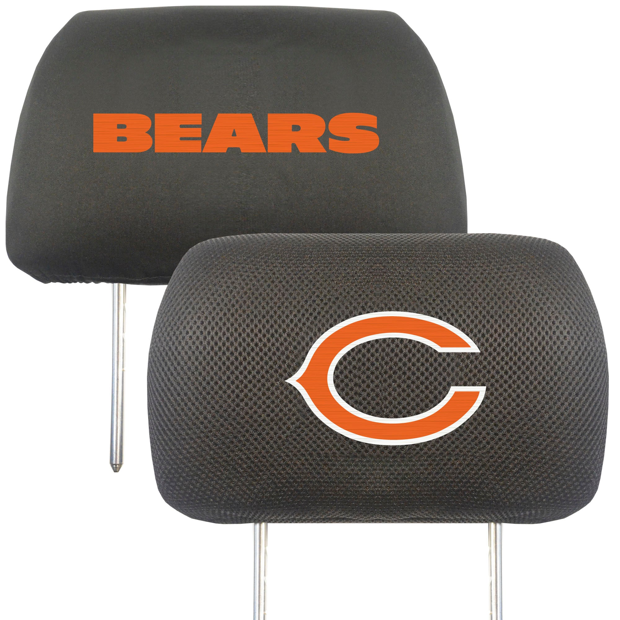 Chicago Bears Embroidered Head Rest Cover Set - 2 Pieces