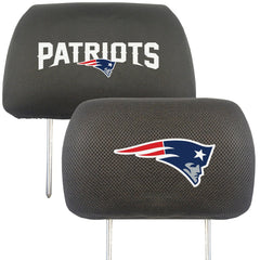 New England Patriots Embroidered Head Rest Cover Set - 2 Pieces - New England Patriots