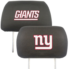 New York Giants Embroidered Head Rest Cover Set - 2 Pieces