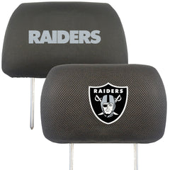 Las Vegas Raiders Embroidered Head Rest Cover Set - 2 Pieces