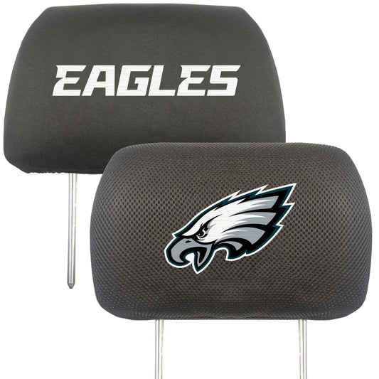 Philadelphia Eagles Embroidered Head Rest Cover Set - 2 Pieces