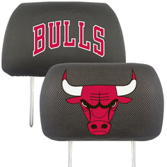 Chicago Bulls Embroidered Head Rest Cover Set - 2 Pieces - Chicago Bulls