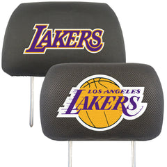 Los Angeles Lakers Embroidered Head Rest Cover Set - 2 Pieces