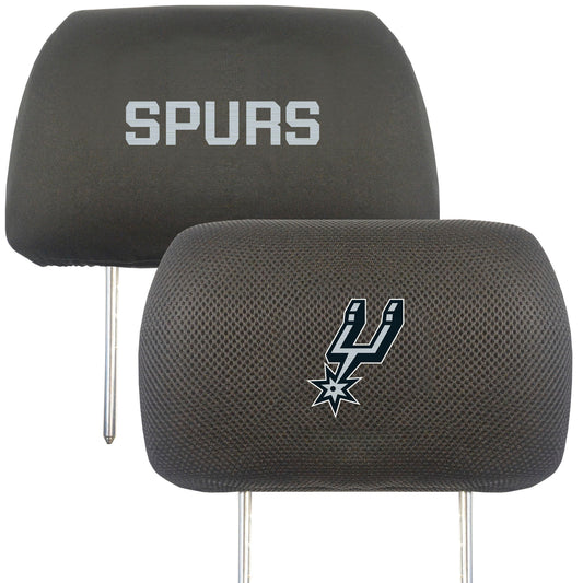 San Antonio Spurs Embroidered Head Rest Cover Set - 2 Pieces