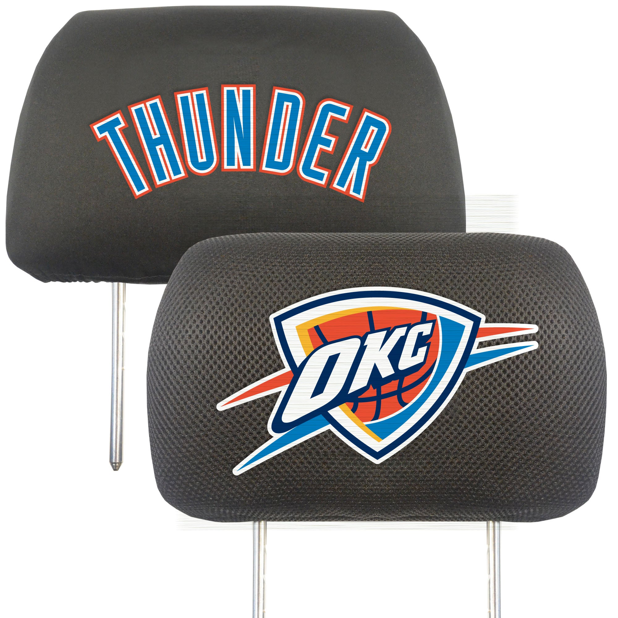 Oklahoma City Thunder Embroidered Head Rest Cover Set - 2 Pieces