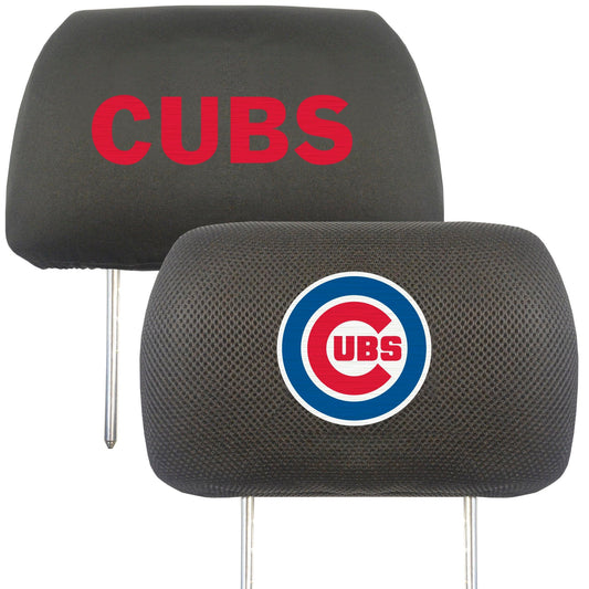 Chicago Cubs Embroidered Head Rest Cover Set - 2 Pieces - Chicago Cubs