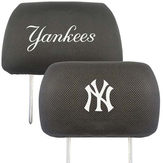 New York Yankees Embroidered Head Rest Cover Set - 2 Pieces