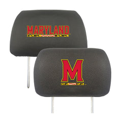 Maryland Terrapins Embroidered Head Rest Cover Set - 2 Pieces