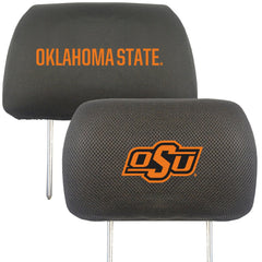 Oklahoma State Cowboys Embroidered Head Rest Cover Set - 2 Pieces - Oklahoma State