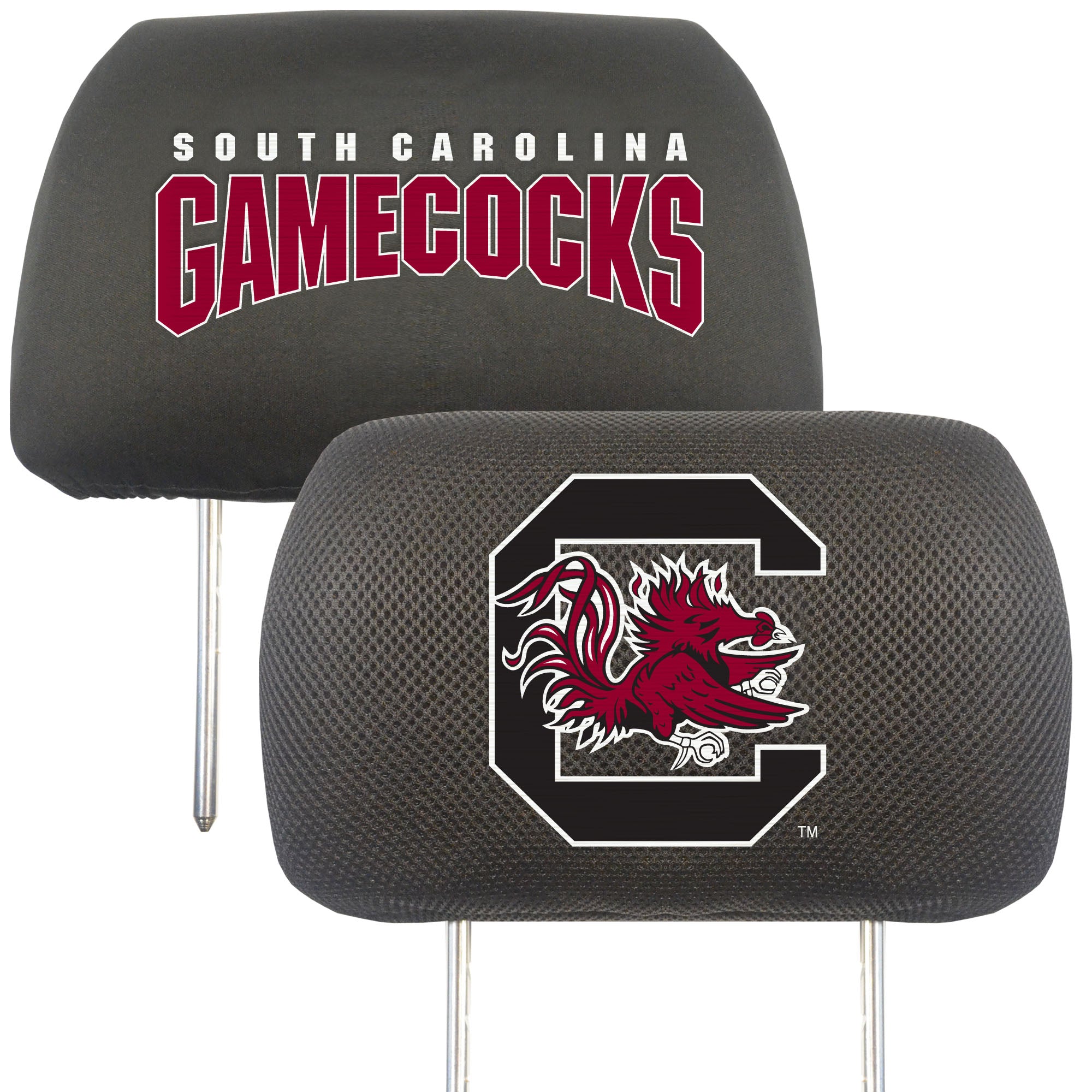 South Carolina Gamecocks Embroidered Head Rest Cover Set - 2 Pieces