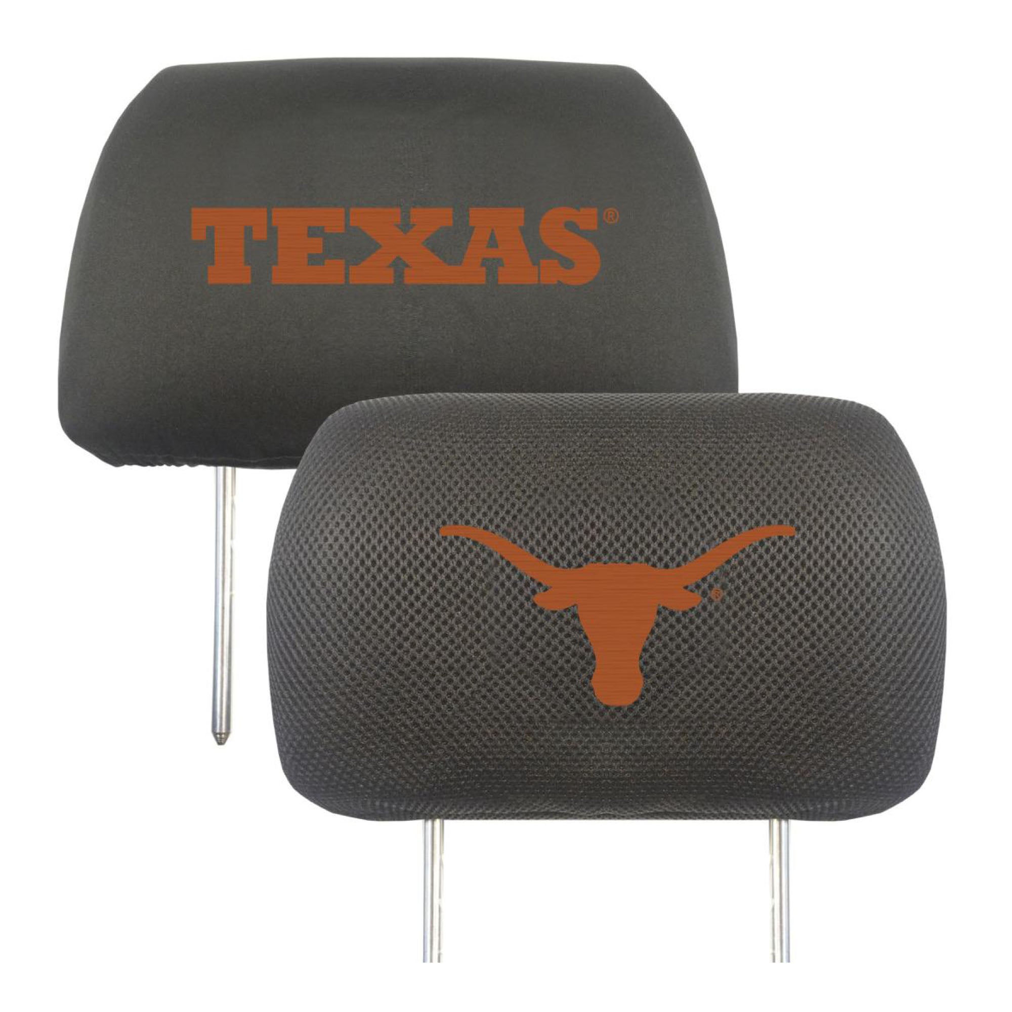 Texas Longhorns Embroidered Head Rest Cover Set - 2 Pieces