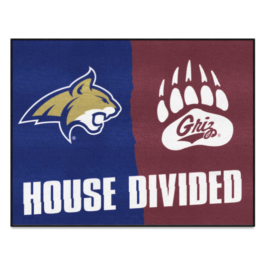 House Divided - Montana / Montana State House Divided House Divided Rug - 34 in. x 42.5 in. - House Divided - Montana / Montana State