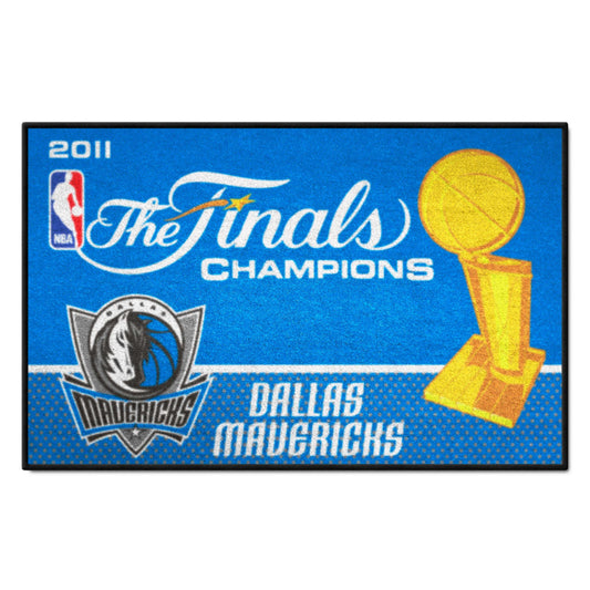 Dallas Mavericks 2011 NBA Champions Starter Mat Accent Rug - 19in. x 30in. - Dallas Mavericks