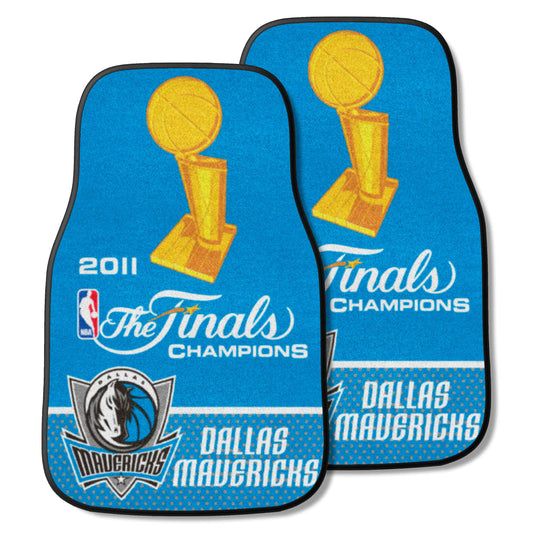 Dallas Mavericks 2011 NBA Champions Front Carpet Car Mat Set - 2 Pieces - Dallas Mavericks