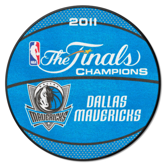 Dallas Mavericks 2011 NBA Champions Basketball Rug - 27in. Diameter - Dallas Mavericks