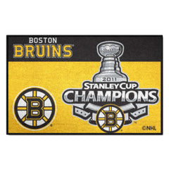 Boston Bruins Starter Mat Accent Rug - 19in. x 30in., 2011 NHL Stanley Cup Champions