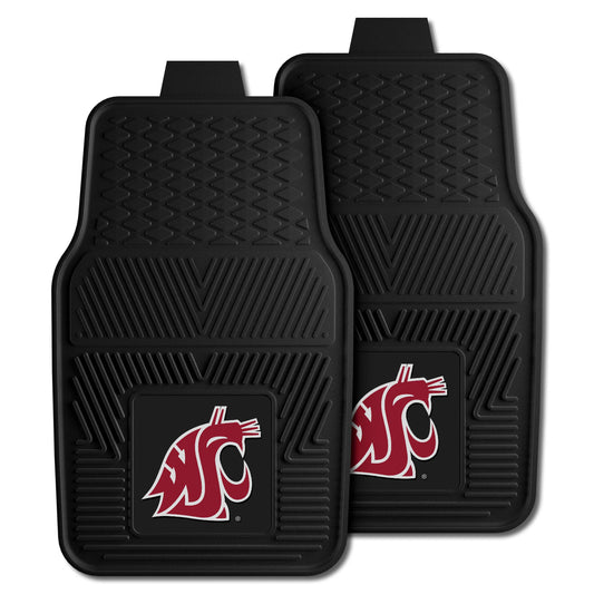 Washington State Cougars Heavy Duty Car Mat Set - 2 Pieces