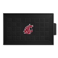 Washington State Cougars Heavy Duty Vinyl Medallion Door Mat - 19.5in. x 31in.