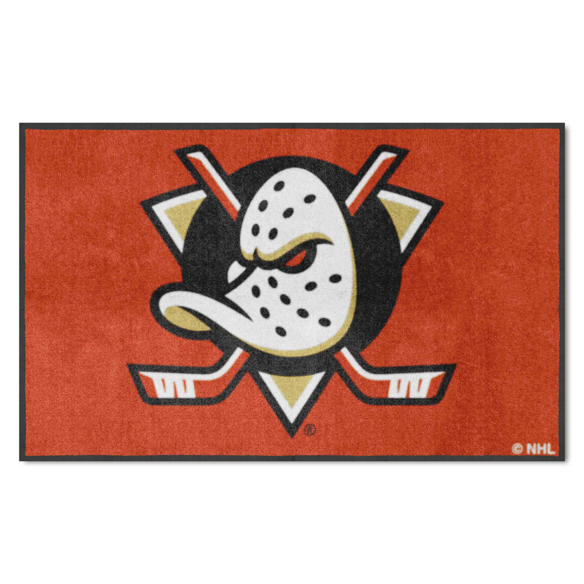 Anaheim Ducks 4X6 High-Traffic Mat with Durable Rubber Backing - Landscape Orientation