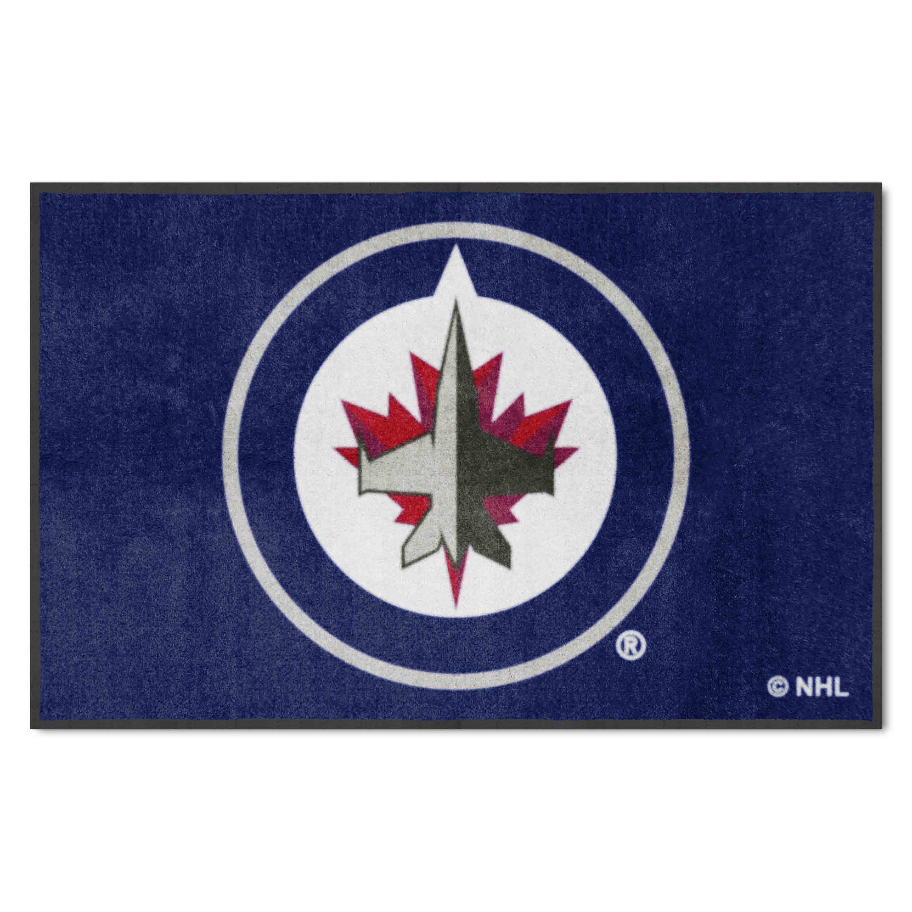 Winnipeg Jets 4X6 High-Traffic Mat with Durable Rubber Backing - Landscape Orientation