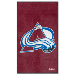 Colorado Avalanche 3X5 High-Traffic Mat with Durable Rubber Backing - Portrait Orientation - Colorado Avalanche