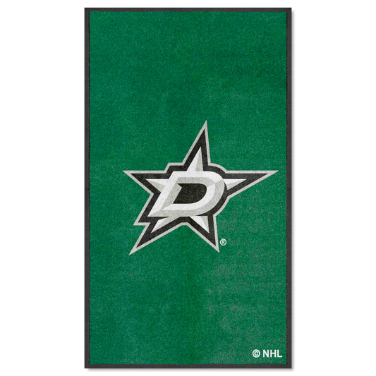 Dallas Stars 3X5 High-Traffic Mat with Durable Rubber Backing - Portrait Orientation - Dallas Stars