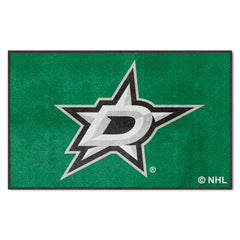 Dallas Stars 4X6 High-Traffic Mat with Durable Rubber Backing - Landscape Orientation