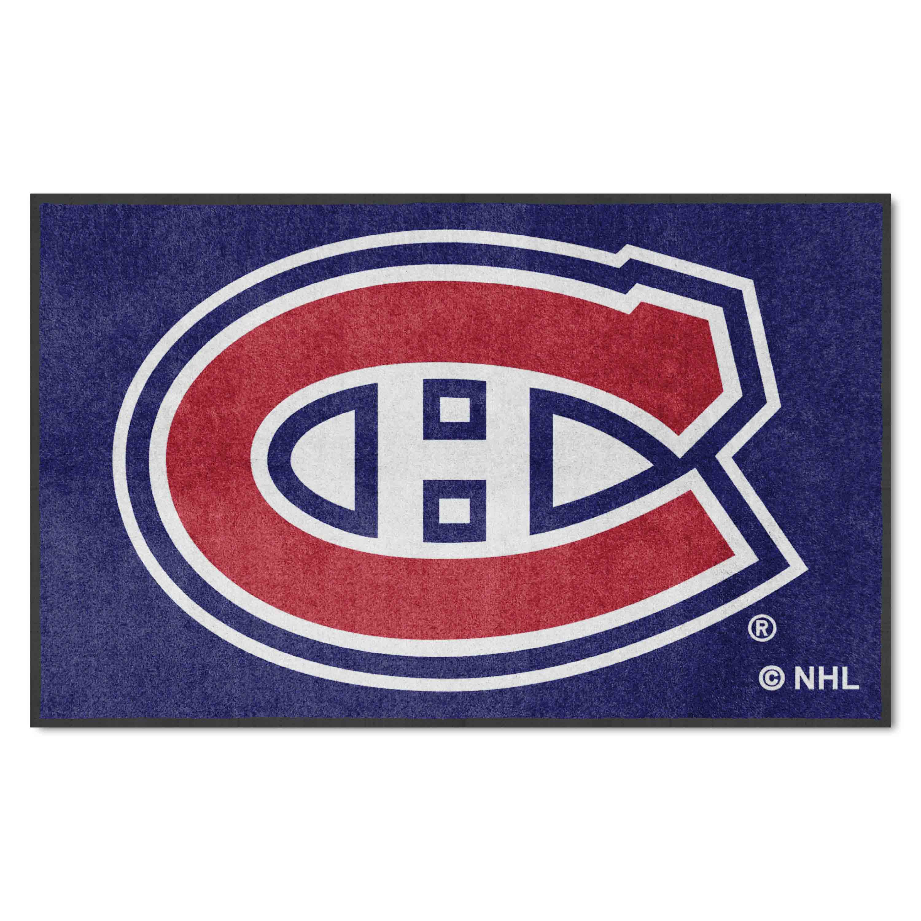 Montreal Canadiens 4X6 High-Traffic Mat with Durable Rubber Backing - Landscape Orientation