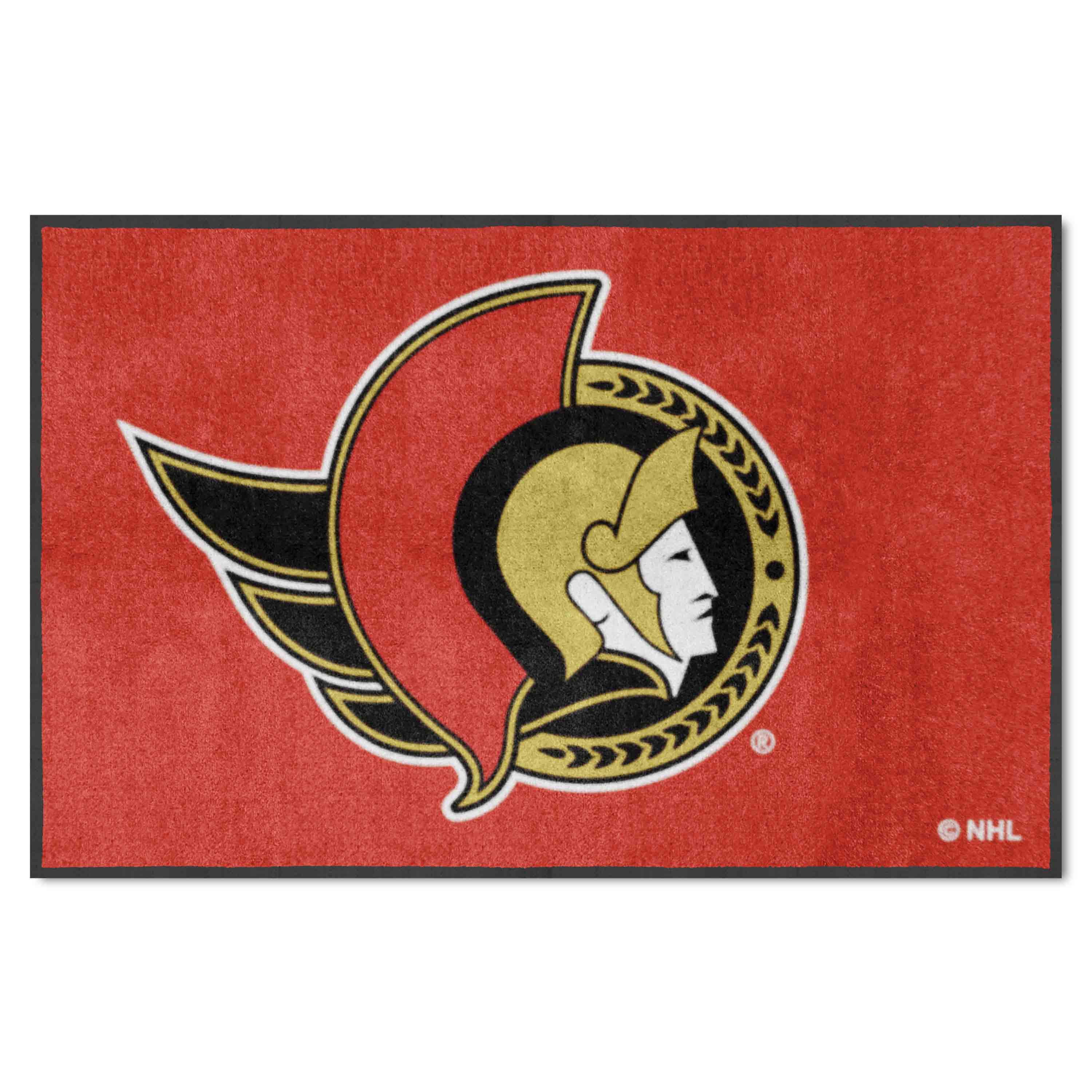 Ottawa Senators 4X6 High-Traffic Mat with Durable Rubber Backing - Landscape Orientation