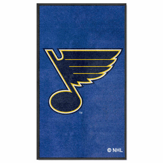 St. Louis Blues 3X5 High-Traffic Mat with Durable Rubber Backing - Portrait Orientation