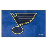 St. Louis Blues 4X6 High-Traffic Mat with Durable Rubber Backing - Landscape Orientation