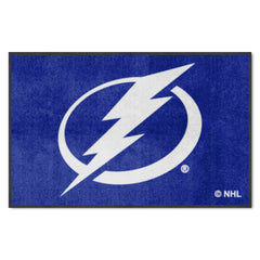 Tampa Bay Lightning 4X6 High-Traffic Mat with Durable Rubber Backing - Landscape Orientation