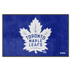 Toronto Maple Leafs 4X6 High-Traffic Mat with Durable Rubber Backing - Landscape Orientation