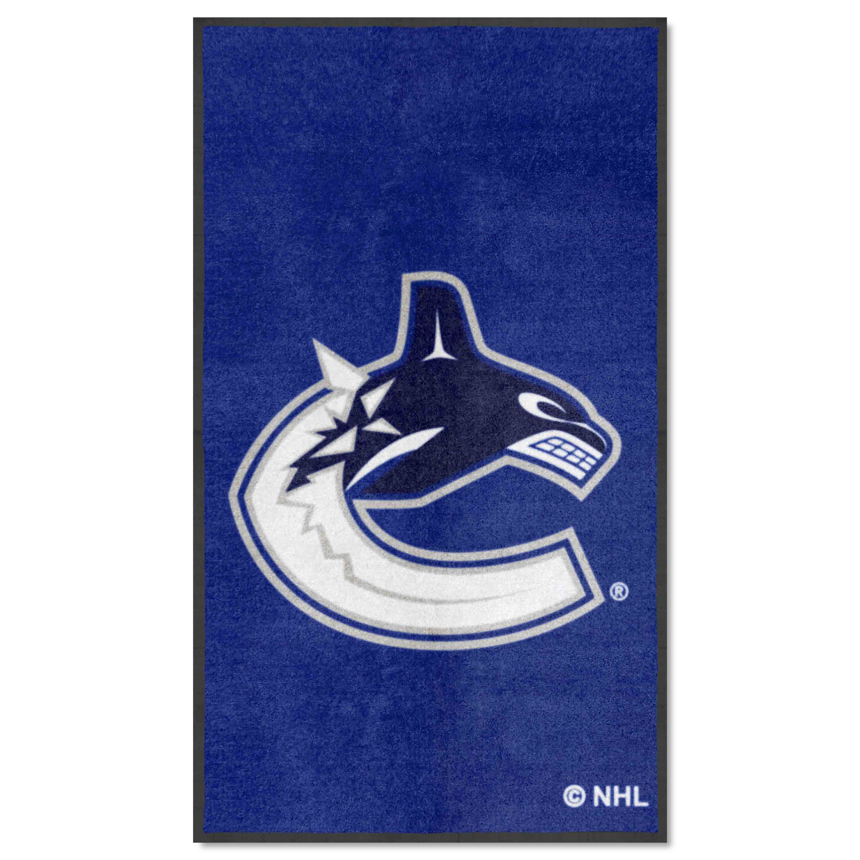 Vancouver Canucks 3X5 High-Traffic Mat with Durable Rubber Backing - Portrait Orientation