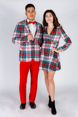 The Scotch on the Rocks | White Plaid Christmas Suit