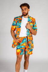 The Cruise Ship Casanova | Tropical Short Sleeve Blazer