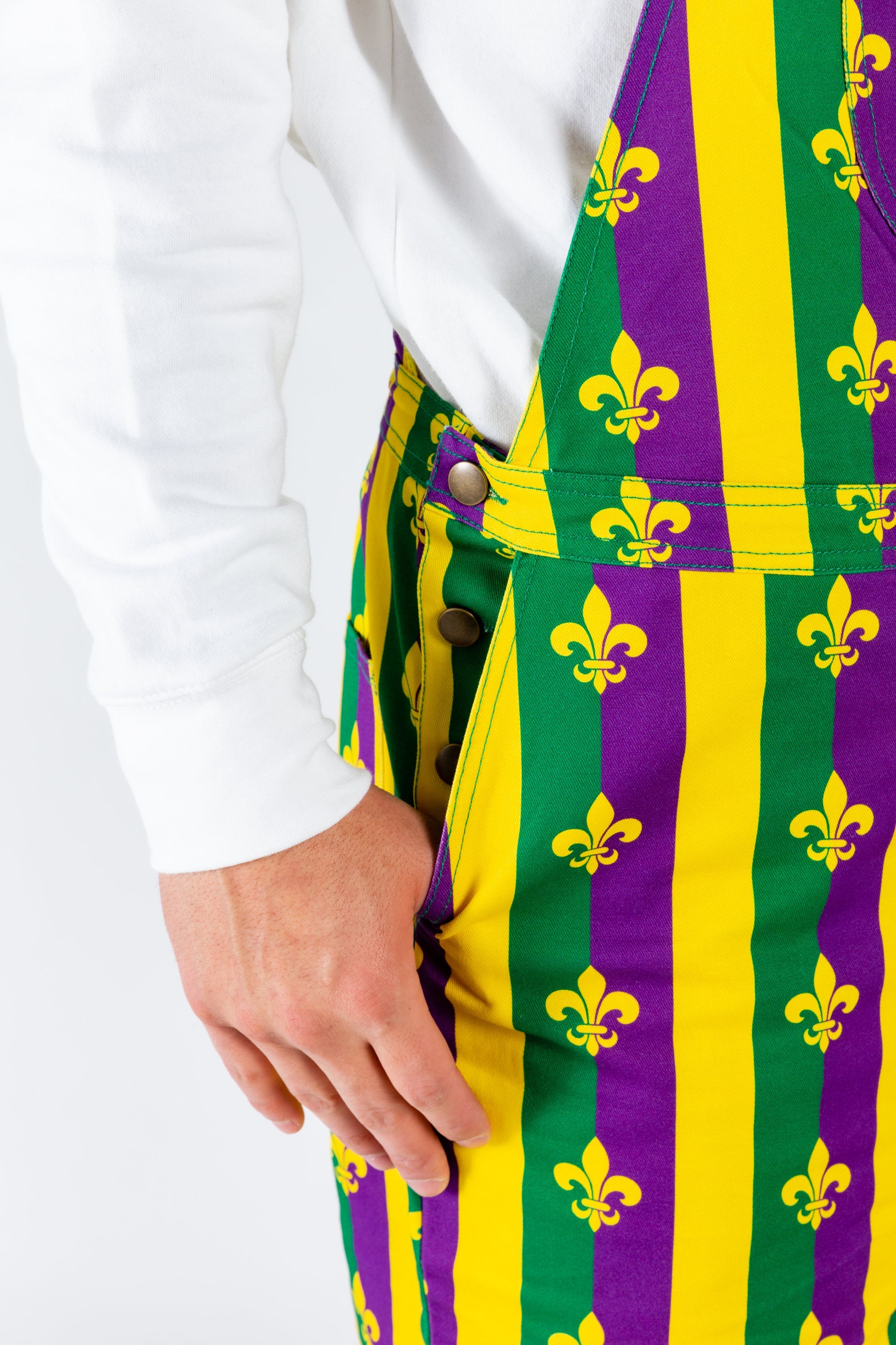 The Beignets For Breakfast | Mardi Gras Overalls