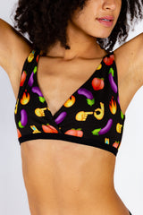 The Emoji After Party | Emoji Patterned Bralette - Shinesty