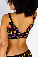 The Emoji After Party | Emoji Patterned Bralette